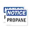 Signmission Propane OSHA Notice Sign, Plastic, 10in W x 7in L, 2PK OS-2PACK-NS-P-710-L-17892 - alternate 1